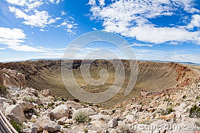 Meteor Crater, Arizona Stock Photo