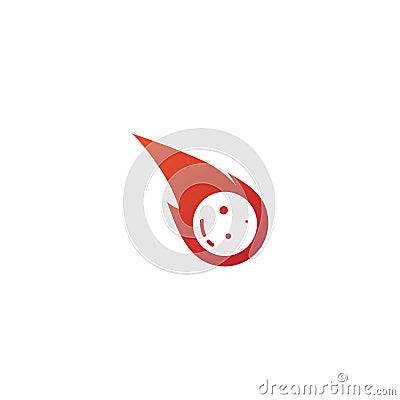 meteor logo vector Vector Illustration