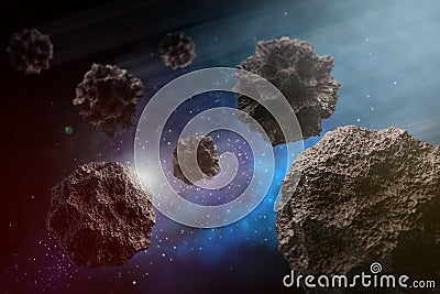 Meteor Shower Stock Photo