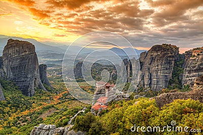 Meteora,Greece Stock Photo