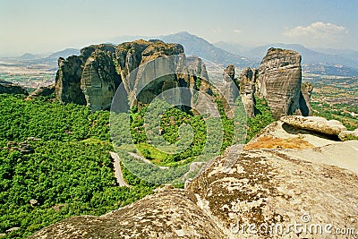 Meteora Monasteries in Greece Stock Photo