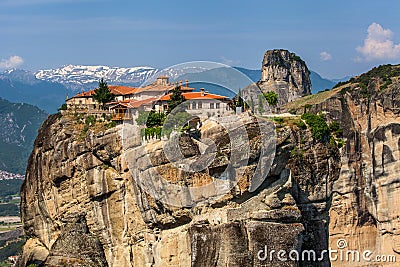 Meteora Monasteries in Greece Stock Photo