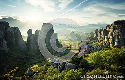 Meteora monasteries Stock Photo