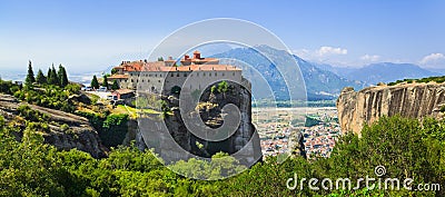 Meteora monastery in Greece Stock Photo