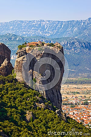 Meteora monastery in Greece Stock Photo