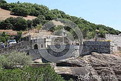 Meteora Rocks and Monasteries in Greece Editorial Stock Photo