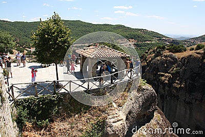 Meteora Rocks and Monasteries in Greece Editorial Stock Photo