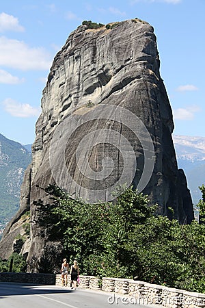 Meteora Rocks Editorial Stock Photo