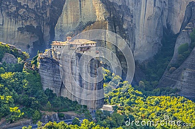 Meteora Rousanou monastery, Greece Stock Photo