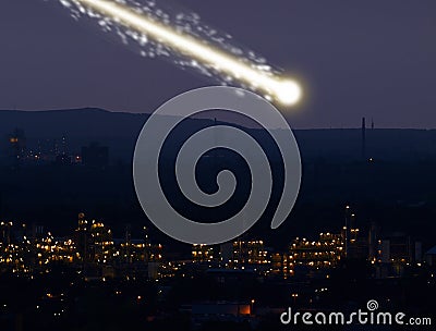 Meteorite Stock Photo