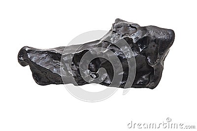 Meteorite on white Stock Photo