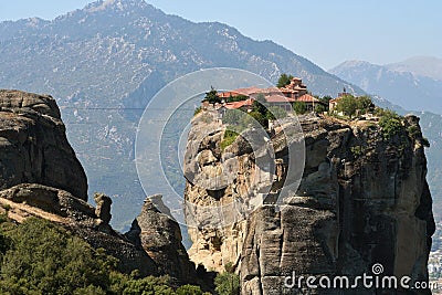 Meteors monasteries in Greece Stock Photo
