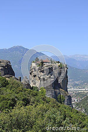 Meteors monasteries in Greece. Stock Photo