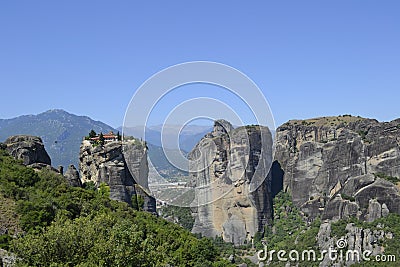 Meteors monasteries in Greece. Stock Photo