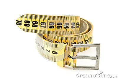 Meter belt slimming Stock Photo