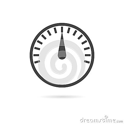 Meter icons, Symbols of speedometers, manometers Vector Illustration