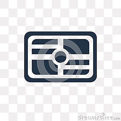 Metering vector icon isolated on transparent background, Metering transparency concept can be used web and mobile Vector Illustration