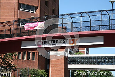 Methodist University Hospital crosswalk, Memphis, TN Editorial Stock Photo