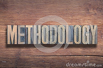 Methodology word wood Stock Photo