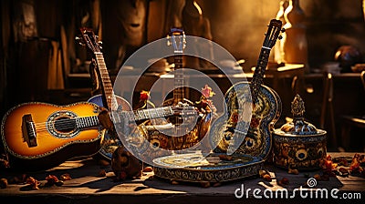 Symphony of Mariachi: Vibrant Energy and Intricate Details Stock Photo