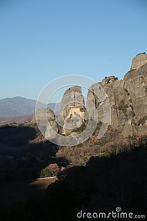 Metoera greece monastery churches on the rocks kalampaka city Stock Photo