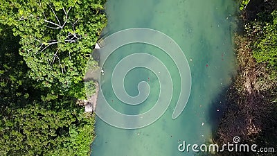 Metraggio aereo del fiume White, Ocho Rios, Giamaica Metraggio aereo del fiume White, Ocho Rios, Giamaica