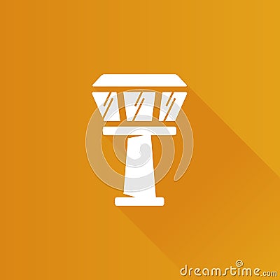 Metro Icon - Airport Tower Vector Illustration