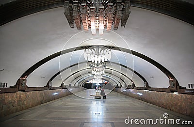 Metro`s station. Samara Stock Photo