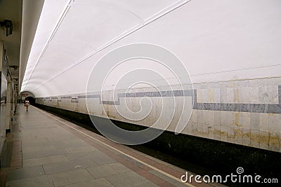 Metro station Chistye Prudy in Moscow, Russia. It was opened in 15.05.1935 Editorial Stock Photo