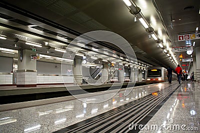 Metro Station Stock Photo