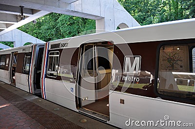 Metro Train Editorial Stock Photo