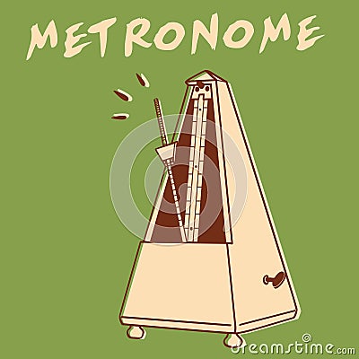 Metronome Vector Illustration