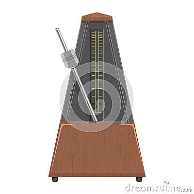 Metronome vector illustration isolated on a white background Vector Illustration