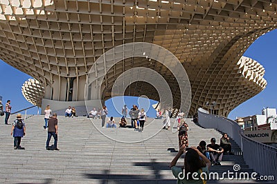 Metropol Parasol, Setas de Sevilla viewpoint Editorial Stock Photo