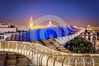 The Metropol Parasol in Seville, Andalusia, Spain Stock Photo