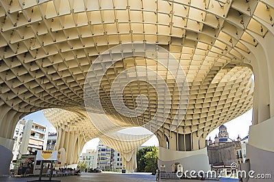 Metropol Parasol in Seville Editorial Stock Photo