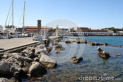 Metropolitan church of the Anunciation in Rhodes Editorial Stock Photo