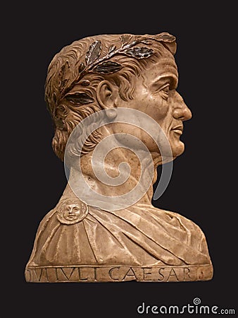 Julius Caesar profile Editorial Stock Photo