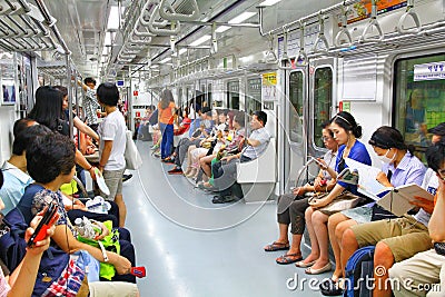 Metropolitan Subway in Seoul, South Korea Editorial Stock Photo