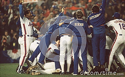 Mets win 1986 World Series Editorial Stock Photo