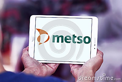 Metso industrial machinery company logo Editorial Stock Photo