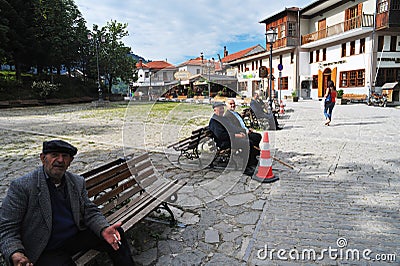 METSOVO, GREECE Main roads of Metsovo a town in Epirus near the Pindus mountains, Northern Greece Editorial Stock Photo