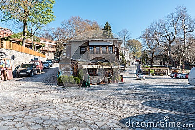 Metsovo a town in Epirus near the Pindus mountains, Northern Greece Editorial Stock Photo