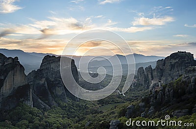 MetÃ©ora Monasteries Stock Photo