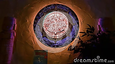 Mexican ancient Mayan calendar Art Editorial Stock Photo