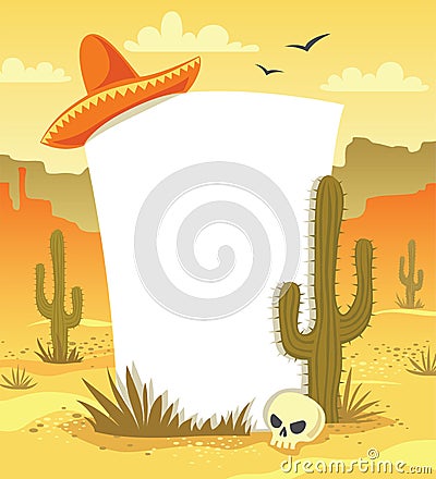 Mexican background Vector Illustration