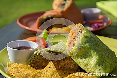 Mexican burrito Stock Photo