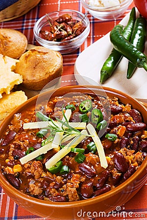 Mexican chili con carne Stock Photo