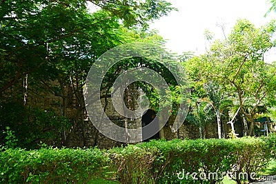 Mexican church Merida Churbunacolonial architecture historia Stock Photo