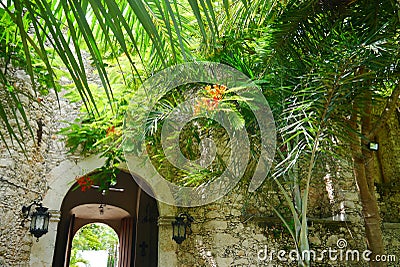 Mexican church Merida Churbunacolonial architecture historia Stock Photo